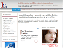 Tablet Screenshot of anglictina.lepsie.com